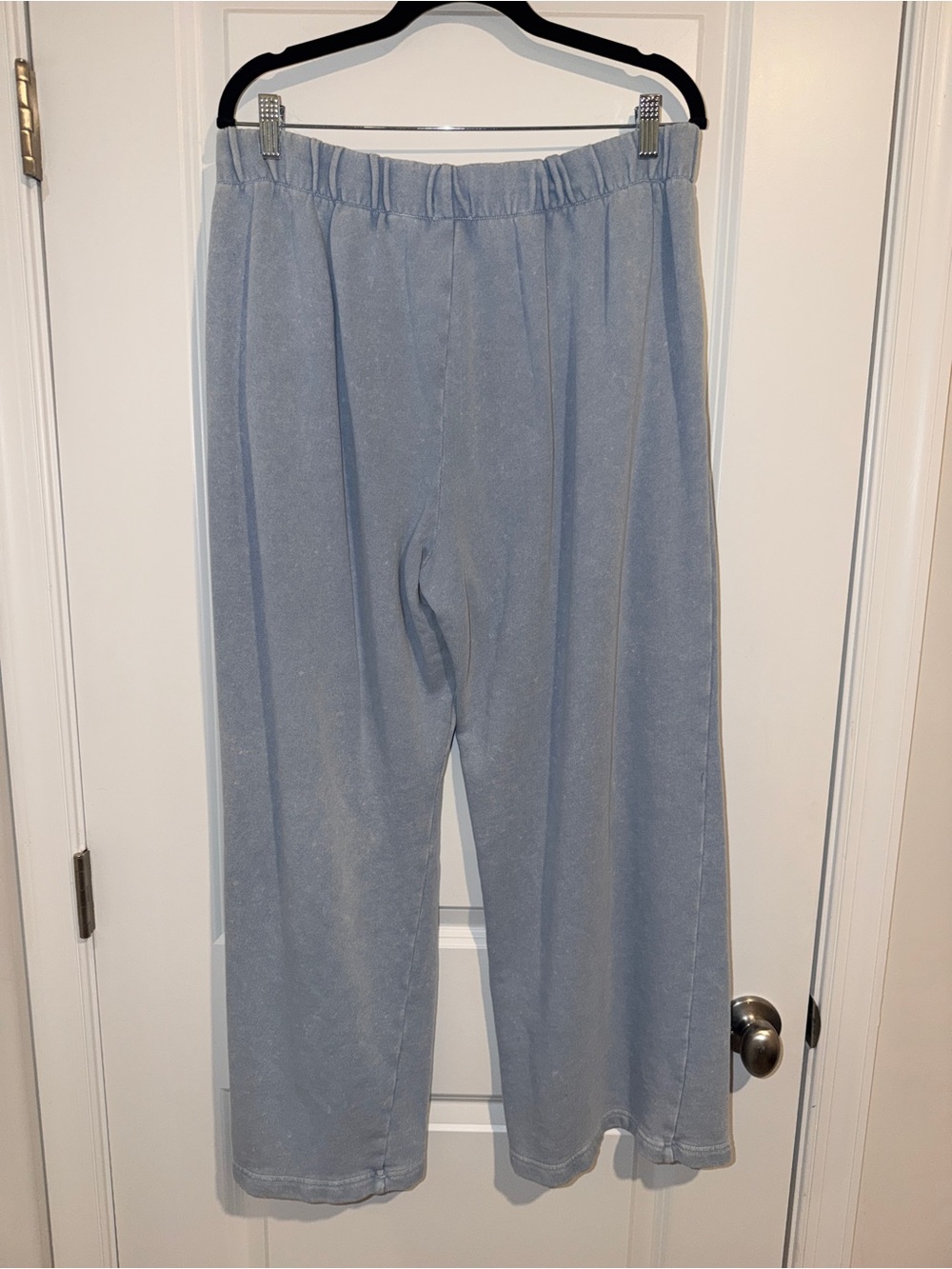 aerie New Heights Turtleneck Sweatshirt and Fleece Trousers Cloud Blue, Size M/L - Picture 9 of 11